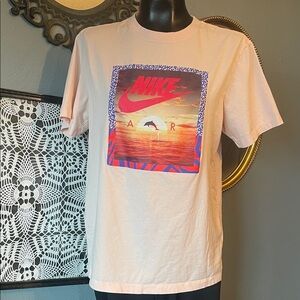 Nike Air Sunset Graphic Tee in Light Pink